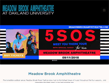 Tablet Screenshot of meadowbrookamphitheatre.com
